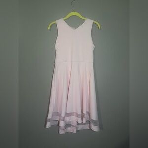 Zunie Pale Pink Sleeveless Fit-and-Flare Dress
